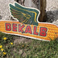 Dekalb Seed Corn Sign, Vintage Masonite Advertising Sign, Farm Country Sign B,