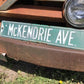 McKendrie Ave Metal Sign Road Street Highway Vintage Mancave Basement Sign B,