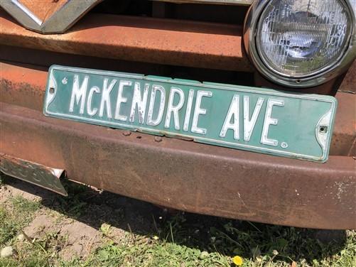 McKendrie Ave Metal Sign Road Street Highway Vintage Mancave Basement Sign B,
