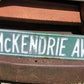 McKendrie Ave Metal Sign Road Street Highway Vintage Mancave Basement Sign B,
