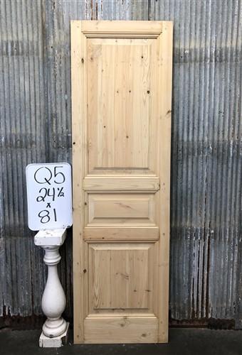 French Single Door (24.5x81) Raised Panel Door, European Styled Door, Q5