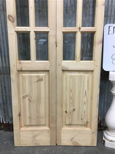 Door - French Double Door (32x80.5) 8 Pane Glass Door European Styled EM36 by The Old Grainery (antique doors, barn doors,...