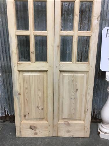 Door - French Double Door (32x80.5) 8 Pane Glass Door European Styled EM36 by The Old Grainery (antique doors, barn doors,...