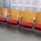 Theater Seats - 5 Red Padded Folding Theater Seats, Auditorium Movie Theater, Entryway Bench D2 by The Old Grainery (audit...