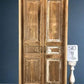 Antique Encased French Double Doors (43.5x91) European Panel Doors With Jamb S10