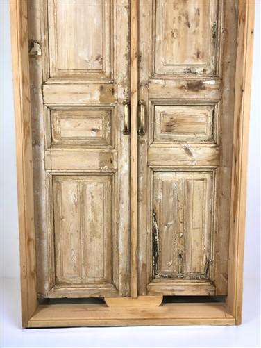 Antique French Double Doors with Jamb (40x93.75) European Panel Door S12