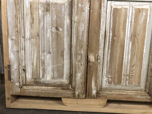 Antique French Double Doors with Jamb (40x93.75) European Panel Door S12