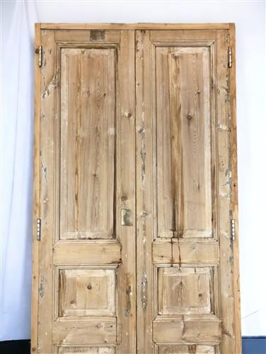 Antique French Double Doors with Jamb (39x93) European Panel Doors S13