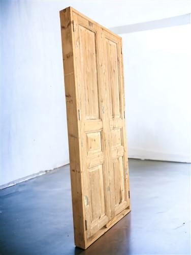 Antique French Double Doors with Jamb (39x93) European Panel Doors S13