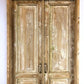 Antique Encased French Double Doors (40x90) European Panel Doors With Jamb S15