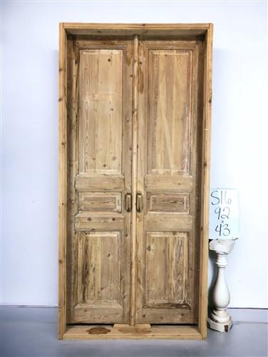 Antique French Double Doors with Jamb (43x92) European Panel Doors S16