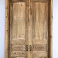 Antique Encased French Double Doors (43x92) European Panel Doors With Jamb S16