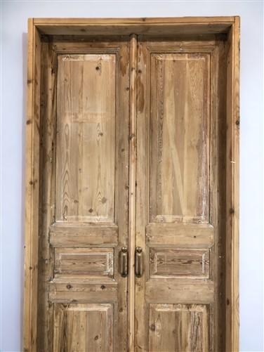Antique French Double Doors with Jamb (43x92) European Panel Doors S16