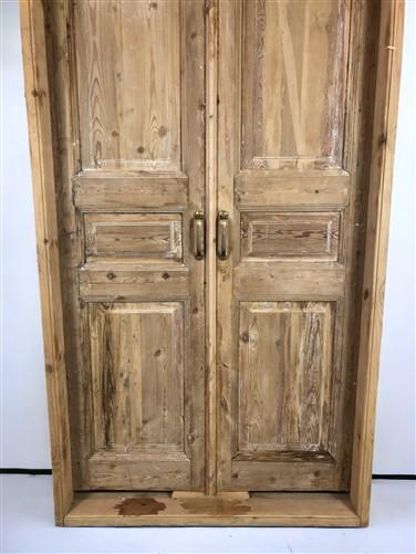 Antique French Double Doors with Jamb (43x92) European Panel Doors S16