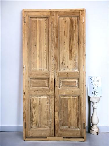 Antique French Double Doors with Jamb (43x92) European Panel Doors S16
