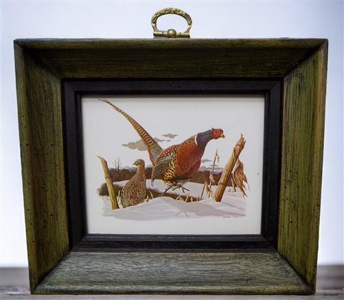 framed minature Richard Sloan art prints - 12 Miniature 4x5 Richard Sloan Framed North American Bird Prints, Nature House,...