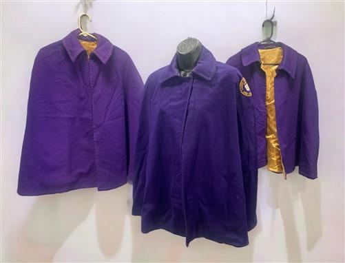 3 Odd Fellows Ladies Aux Militant Patriarch Capes, IOOF Uniform Parts, Masonic, by The Old Grainery (cape, clothing, costume)