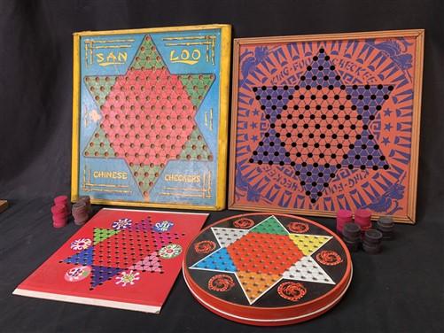Board Game - San Loo Chinese Checkers, King Foo Checkers, Ohio Art Chinese Checkers Boards, by The Old Grainery (board, ch...