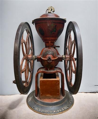 Enterprise Mfg Coffee Grinder No.12, Double 24' Wheels, Hand