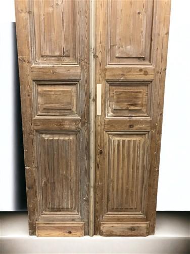 Antique French Double Doors (36.5x92.5) Raised Panel Doors, European Doors A530