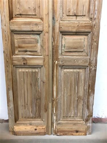 Antique French Double Doors (36.5x92.5) Raised Panel Doors, European Doors A530