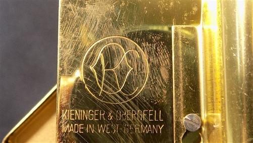 Kieninger & Obergfell Glass Dome Vintage Anniversary Clock, Made West Germany F,