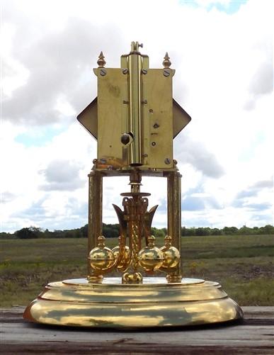 Kieninger & Obergfell Glass Dome Vintage Anniversary Clock, Made West Germany F,