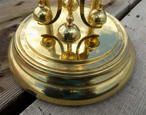 Kieninger & Obergfell Glass Dome Vintage Anniversary Clock, Made West Germany F,