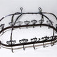 Oval Wrought Iron Hanging Pot Rack, Kitchen Decor, Ceiling Mount Pot Pan Holder,