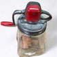 Butter churn - Farm Master Hand Crank Butter Churn, Vintage Glass Tabletop Wooden Paddle Dairy by The Old Grainery (Butter...