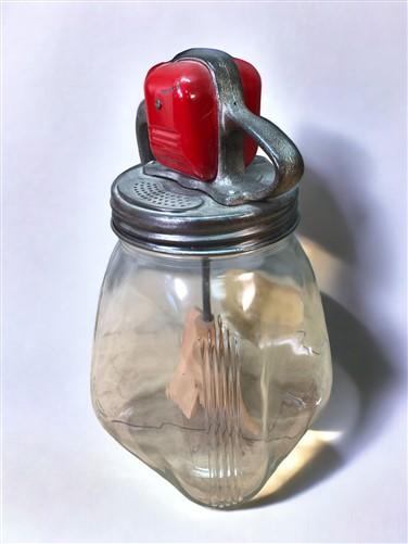 Butter churn - Farm Master Hand Crank Butter Churn, Vintage Glass Tabletop Wooden Paddle Dairy by The Old Grainery (Butter...