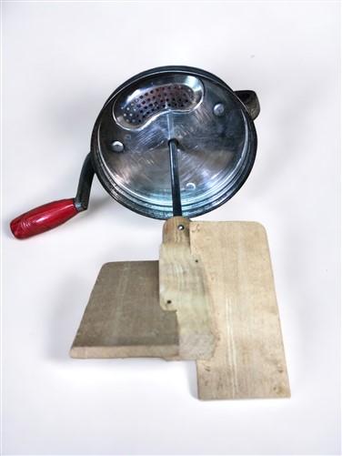 Butter churn - Farm Master Hand Crank Butter Churn, Vintage Glass Tabletop Wooden Paddle Dairy by The Old Grainery (Butter...