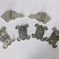 Ice Box Hardware, Vintage Latch Door Hinge, Salvage Cooler Chest Handle Lock A12