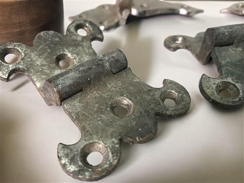 Ice Box Hardware, Vintage Latch Door Hinge, Salvage Cooler Chest Handle Lock A12