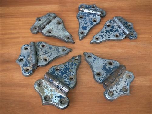 Ice Box Hardware, Vintage Latch Door Hinge, Salvage Cooler Chest Handle Lock A9,