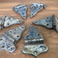 Ice Box Hardware, Vintage Latch Door Hinge, Salvage Cooler Chest Handle Lock A9,