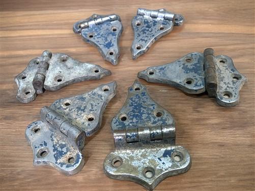 Ice Box Hardware, Vintage Latch Door Hinge, Salvage Cooler Chest Handle Lock A9,