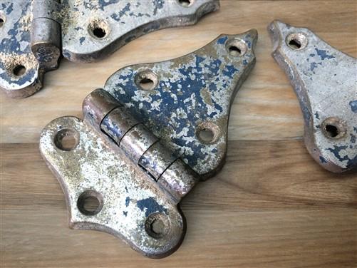 Ice Box Hardware, Vintage Latch Door Hinge, Salvage Cooler Chest Handle Lock A9,