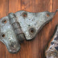 Ice Box Hardware, Vintage Latch Door Hinge, Salvage Cooler Chest Handle Lock A9,