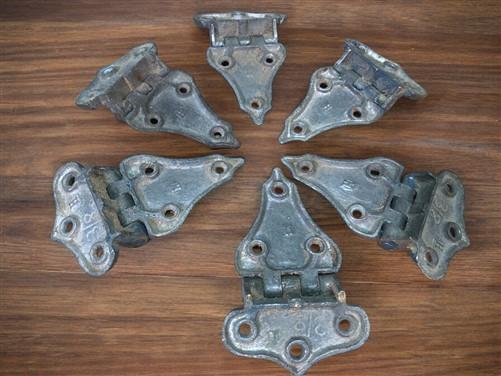 Ice Box Hardware, Vintage Latch Door Hinge, Salvage Cooler Chest Handle Lock A9,