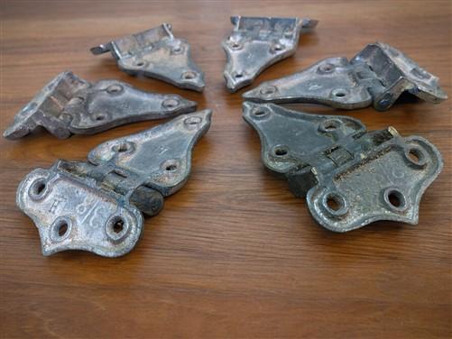 Ice Box Hardware, Vintage Latch Door Hinge, Salvage Cooler Chest Handle Lock A9,