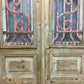 Antique French Double Doors (40x90.5) Iron Wood Doors, European Doors D283