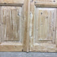 Antique French Double Doors (40x90.5) Iron Wood Doors, European Doors D283