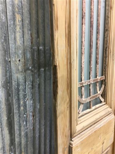 Antique French Double Doors (35x104.5) Iron Wood Doors, European Doors D279