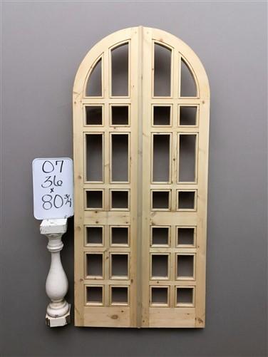 Door - Arched French Double Doors (36x80.75) 14 Pane Glass Doors European Styled O7 by The Old Grainery (antique doors, ba...