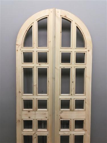 Door - Arched French Double Doors (36x80.75) 14 Pane Glass Doors European Styled O7 by The Old Grainery (antique doors, ba...