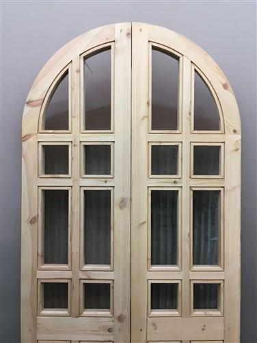 Door - Arched French Double Doors (36x80.75) 14 Pane Glass Doors European Styled O7 by The Old Grainery (antique doors, ba...
