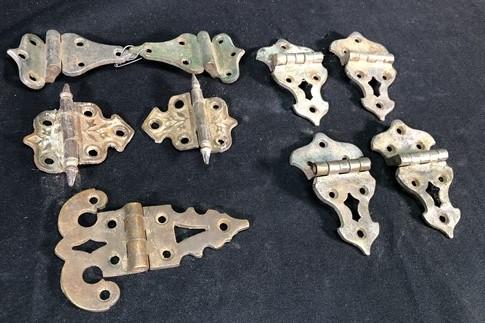 Ice Box Hardware, Vintage Latch Door Hinge, Salvage Cooler Chest Handle Lock T,