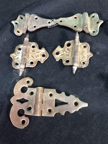 Ice Box Hardware, Vintage Latch Door Hinge, Salvage Cooler Chest Handle Lock T,
