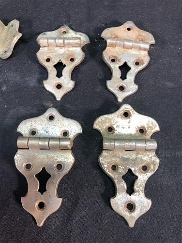 Ice Box Hardware, Vintage Latch Door Hinge, Salvage Cooler Chest Handle Lock T,